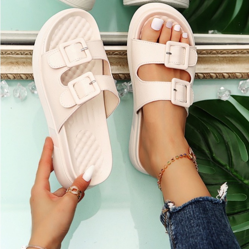 Wedge Slide Sandals